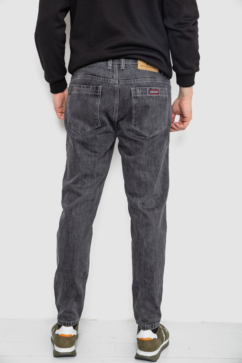 Джинсы мужские демисезонные, цвет серый, 243R8133 — изображение 4