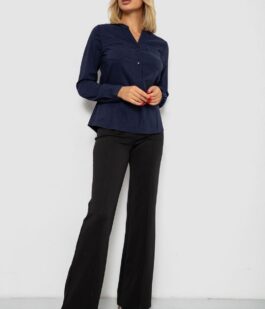 Блуза однотонная, цвет синий, 230R96-10