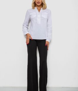 Блуза однотонная, цвет белый, 230R96-10