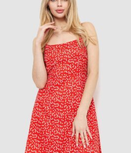 Сарафан с принтом, цвет красно-белый, 129R1056