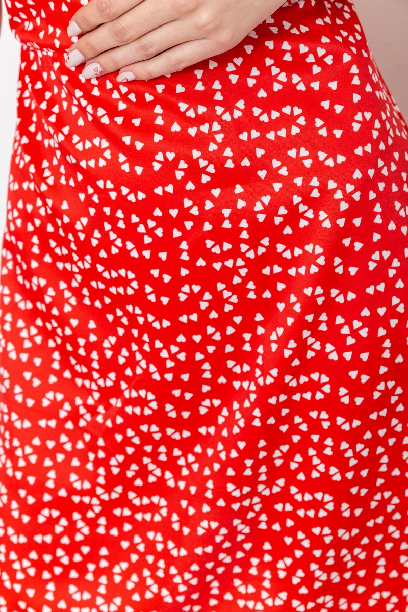 Сарафан с принтом, цвет красно-белый, 129R1056 — изображение 5