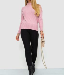 Кофта женская однотонная, цвет светло-розовый, 244R2028