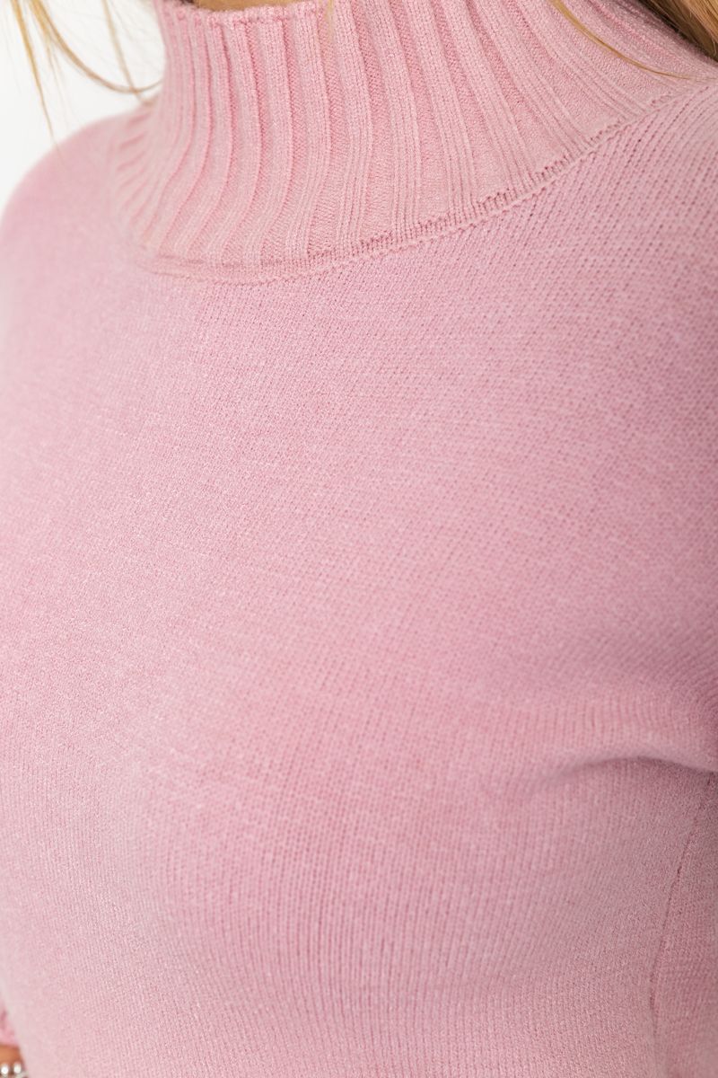 Кофта женская однотонная, цвет светло-розовый, 244R2028 — изображение 5