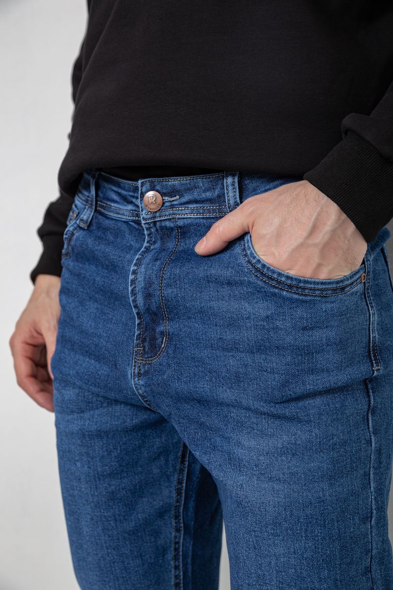 Джинсы мужские демисезонные, цвет синий, 243R8048 — изображение 5