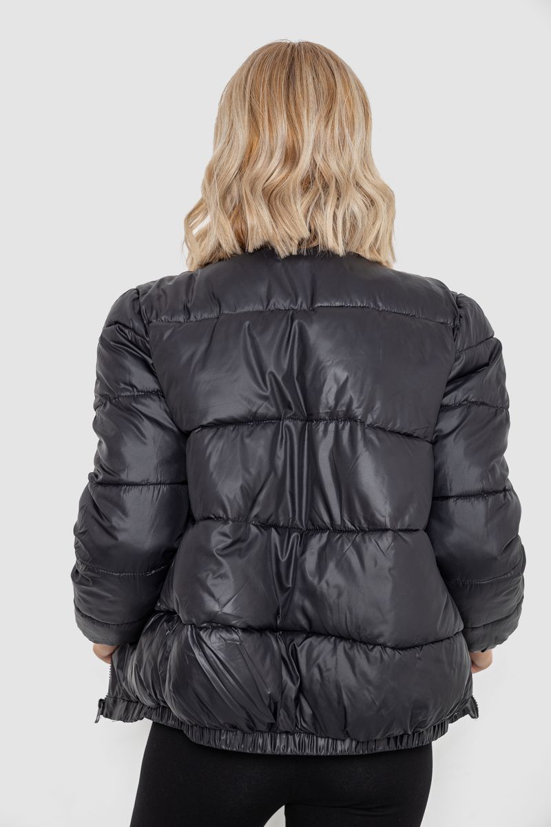 Куртка женская демисезонная, цвет черный, 244R007-5 — изображение 4