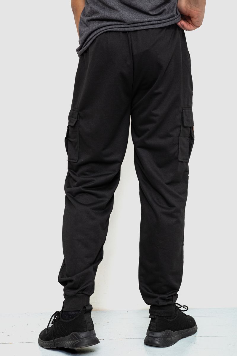 Спортивные штаны мужские, цвет черный, 244R41266 — изображение 4