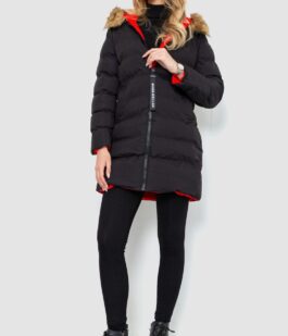 Куртка женская двусторонняя, цвет черно-красный, 129R818-555