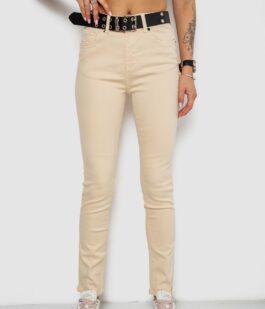 Джинсы женские, цвет бежевый, 182R00251