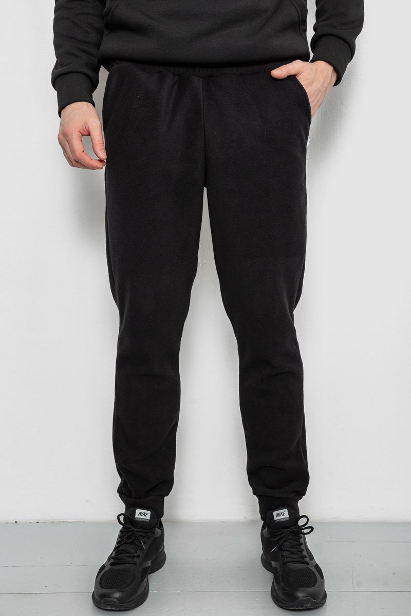 Спортивные штаны мужские однотонные на поларфлисе