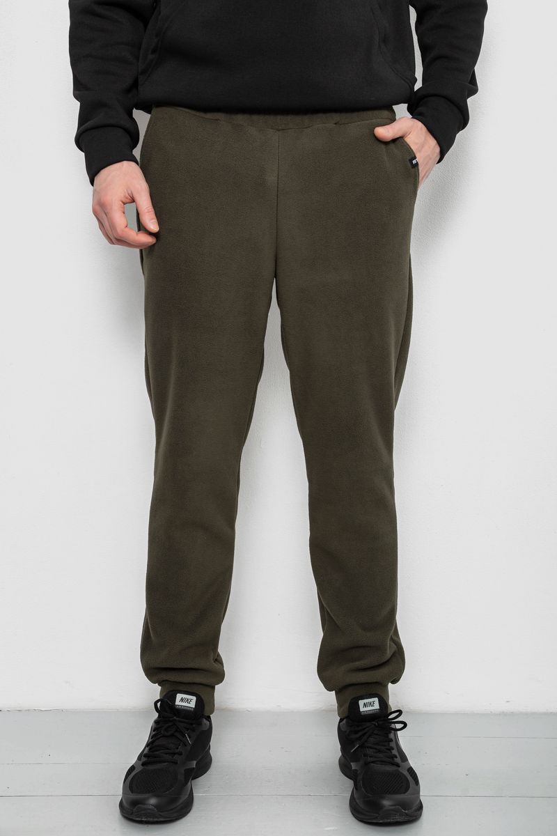 Спортивные штаны мужские однотонные на поларфлисе