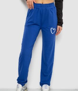 Спортивные штаны женские, цвет электрик, 238R324