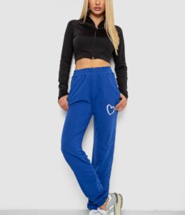 Спортивные штаны женские, цвет электрик, 238R324