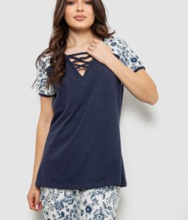 Пижама женская с принтом, цвет синий, 243R1602-001