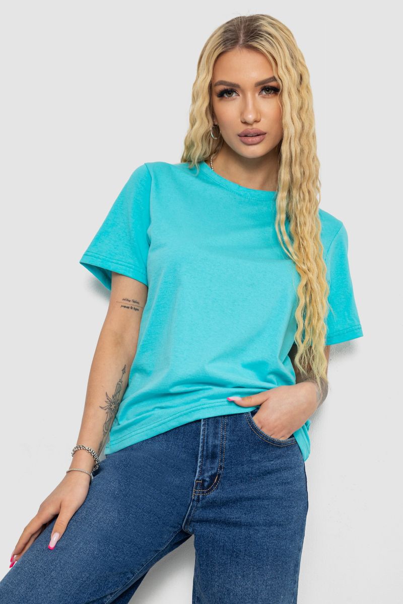 Футболка женская однотонная