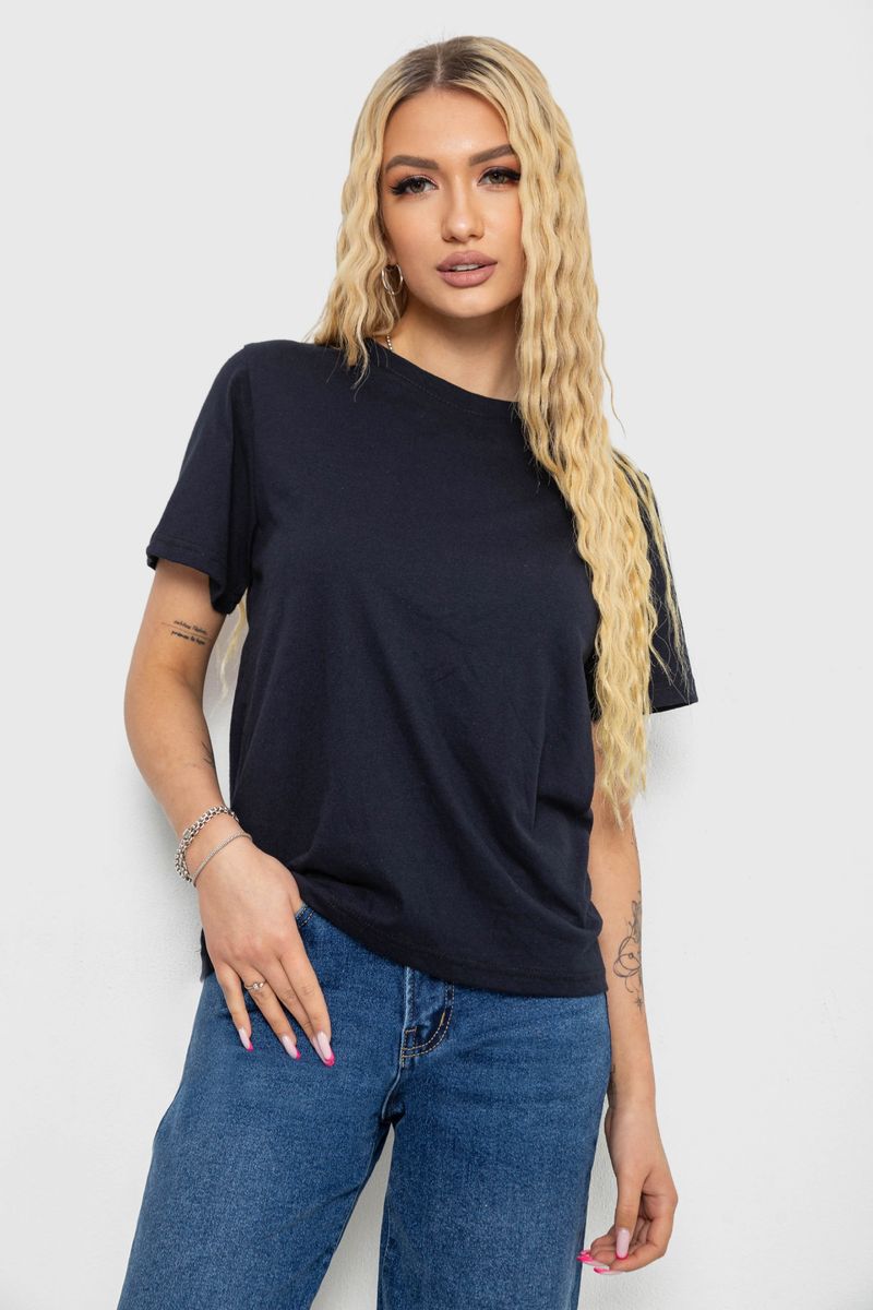 Футболка женская однотонная