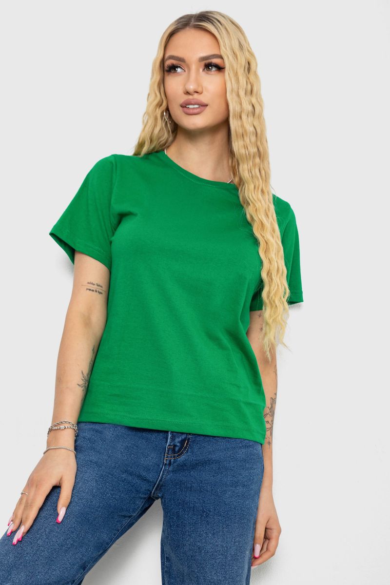 Футболка женская однотонная