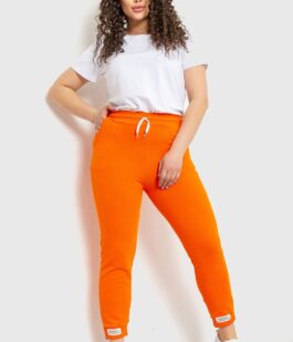 Спорт штаны женские демисезонные, цвет оранжевый, 226R027