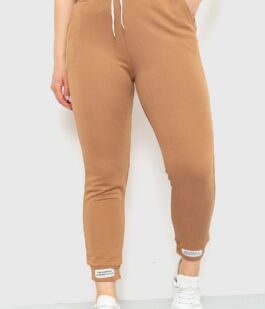Спорт штаны женские демисезонные, цвет коричневый, 226R027