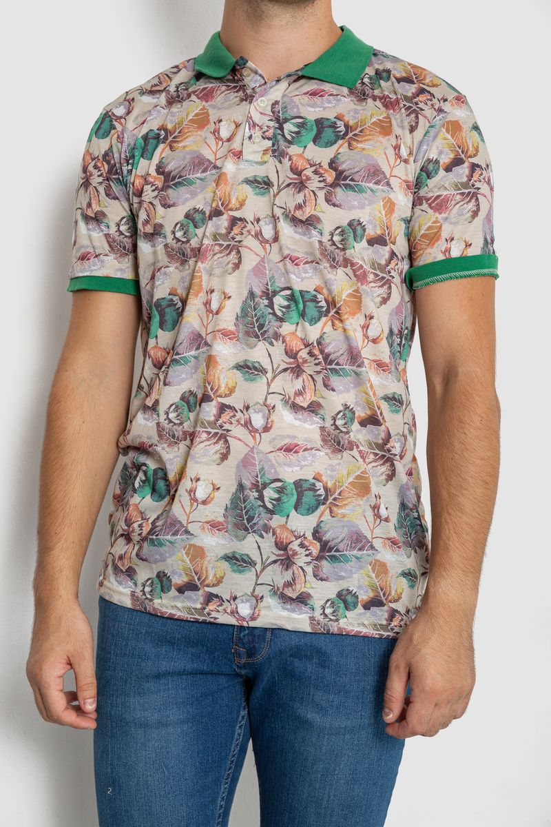 Поло мужское с принтом