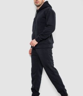Спортивный костюм мужской на флисе, цвет темно-синий, 241R178