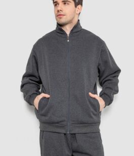Спортивный костюм мужской на флисе, цвет темно-серый, 244R981-LH