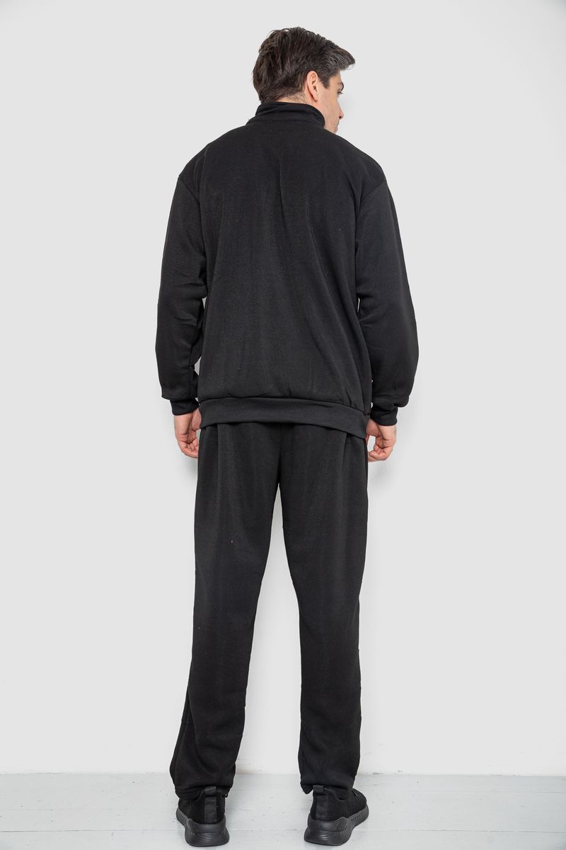Спортивный костюм мужской на флисе, цвет черный, 244R981-LH — изображение 4