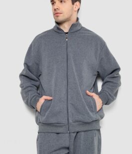 Спортивный костюм мужской на флисе, цвет серый, 244R981-LH