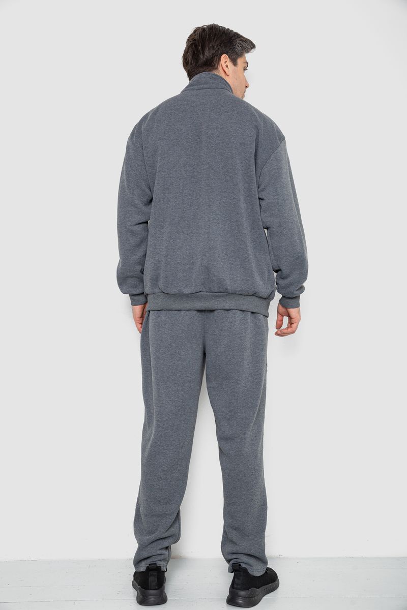Спортивный костюм мужской на флисе, цвет серый, 244R981-LH — изображение 4
