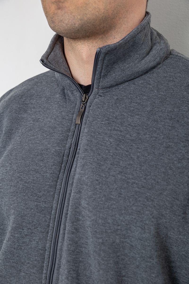 Спортивный костюм мужской на флисе, цвет серый, 244R981-LH — изображение 5