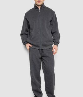 Спортивный костюм мужской на флисе, цвет темно-серый, 244R981-LH