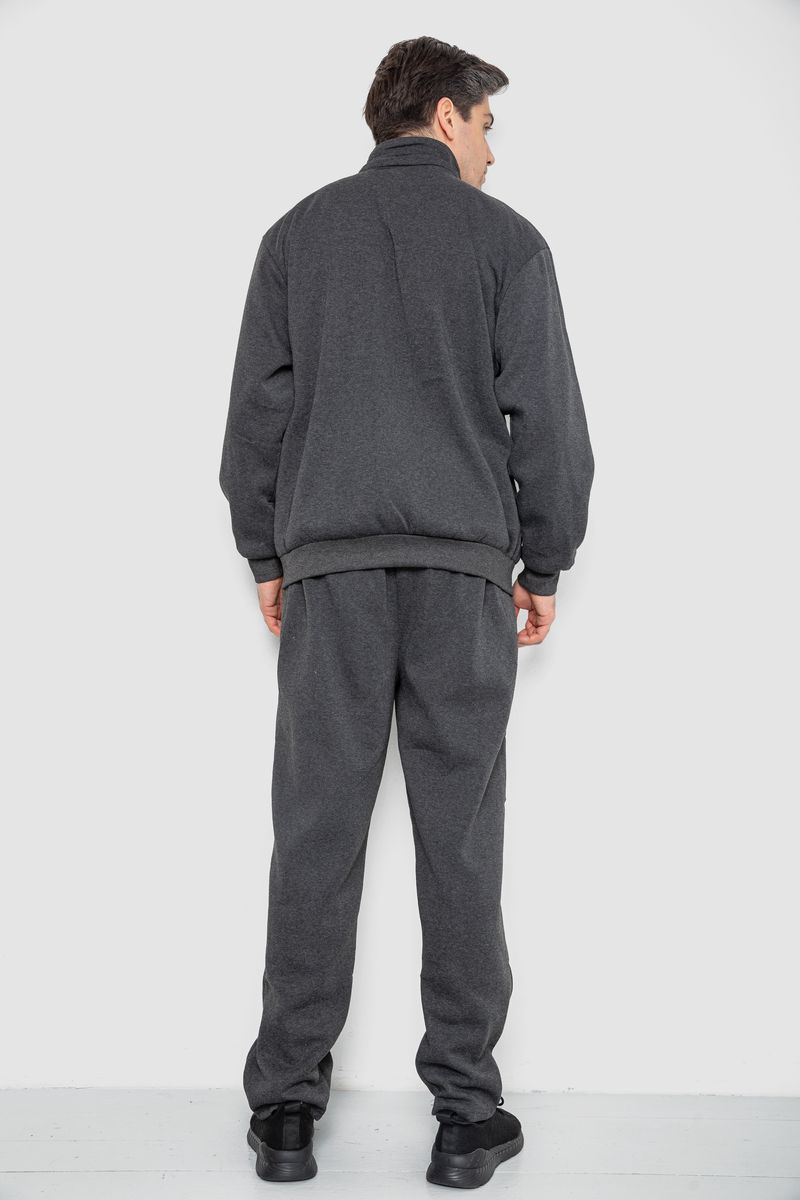Спортивный костюм мужской на флисе, цвет темно-серый, 244R981-LH — изображение 4