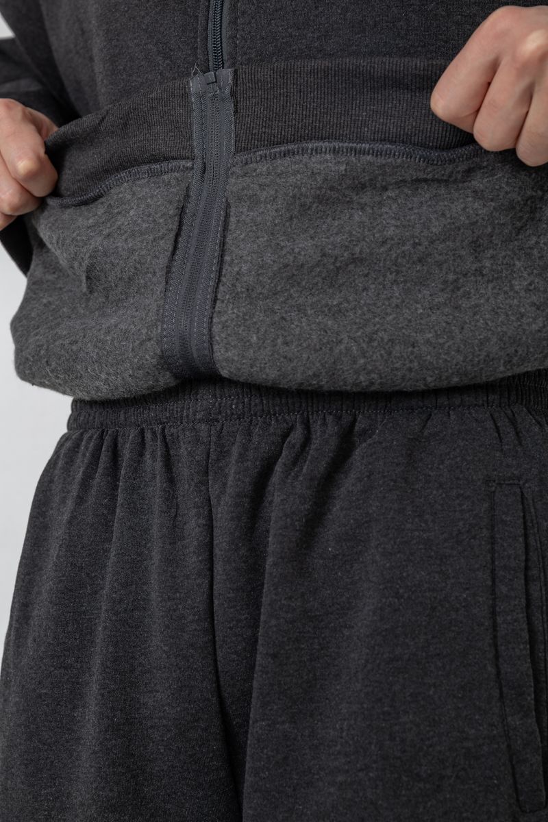 Спортивный костюм мужской на флисе, цвет темно-серый, 244R981-LH — изображение 6