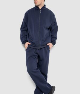 Спортивный костюм мужской на флисе, цвет темно-синий, 244R981-LH