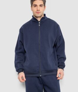 Спортивный костюм мужской на флисе, цвет темно-синий, 244R981-LH