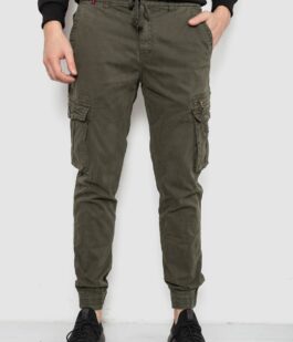 Штаны мужские однотонные, цвет хаки, 244R1641