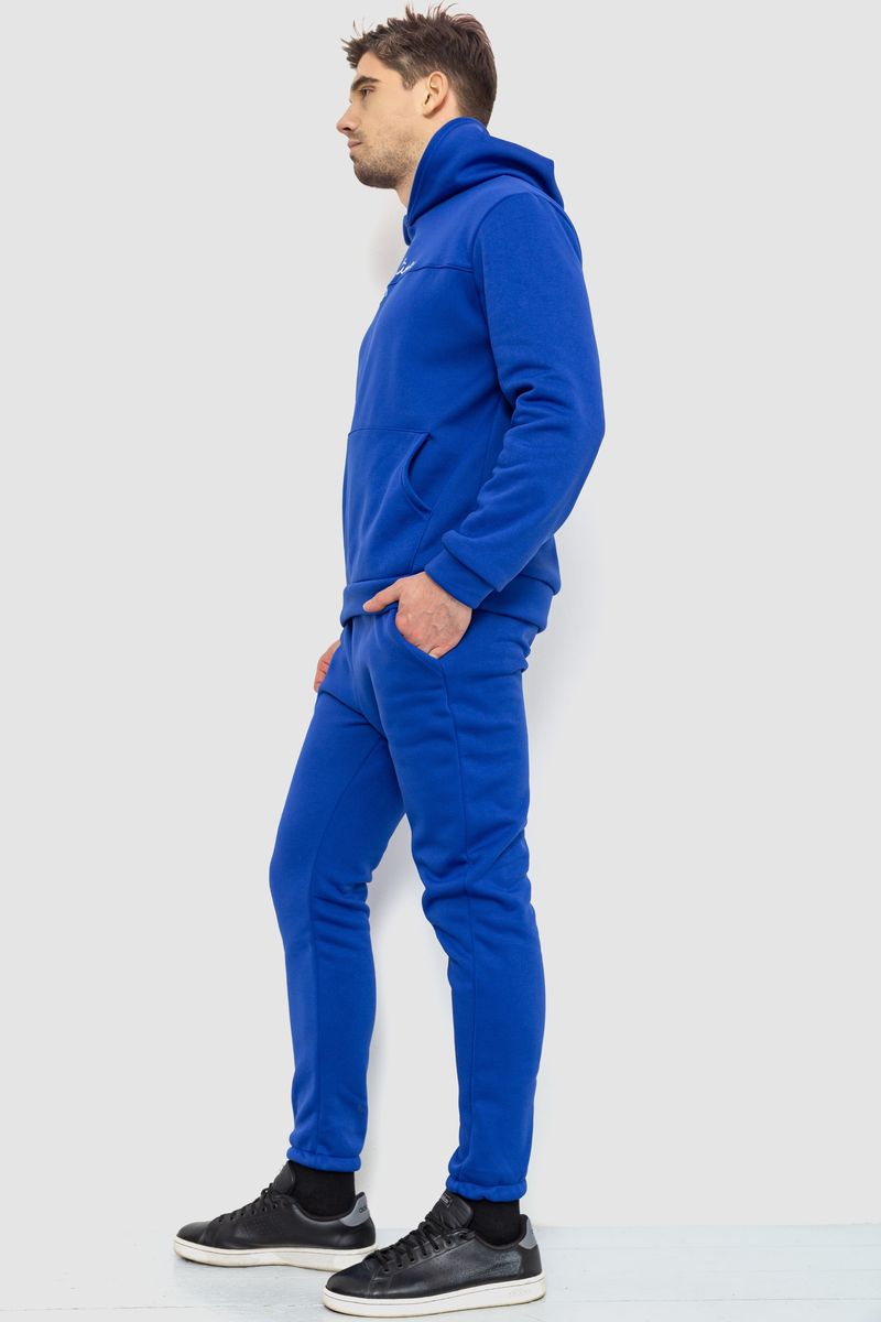 Спортивный костюм мужской на флисе, цвет электрик, 238R57160 — изображение 4