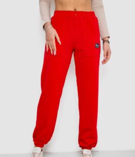 Спортивные штаны женские, цвет красный, 247R4670
