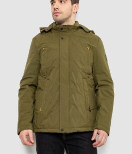 Куртка мужская демисезонная с капюшоном, цвет хаки, 244RL9159AL