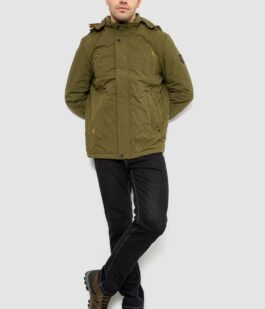 Куртка мужская демисезонная с капюшоном, цвет хаки, 244RL9159AL