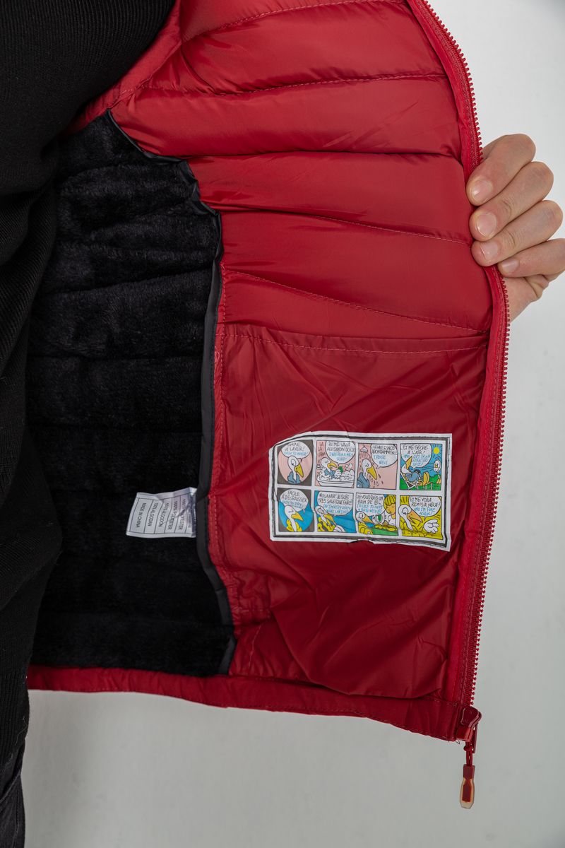 Жилетка мужская демисезонная, цвет бордовый, 244R777 — изображение 7