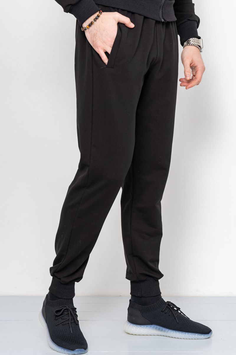 Спорт костюм мужской демисезонный, цвет черный, 223R005 — изображение 6