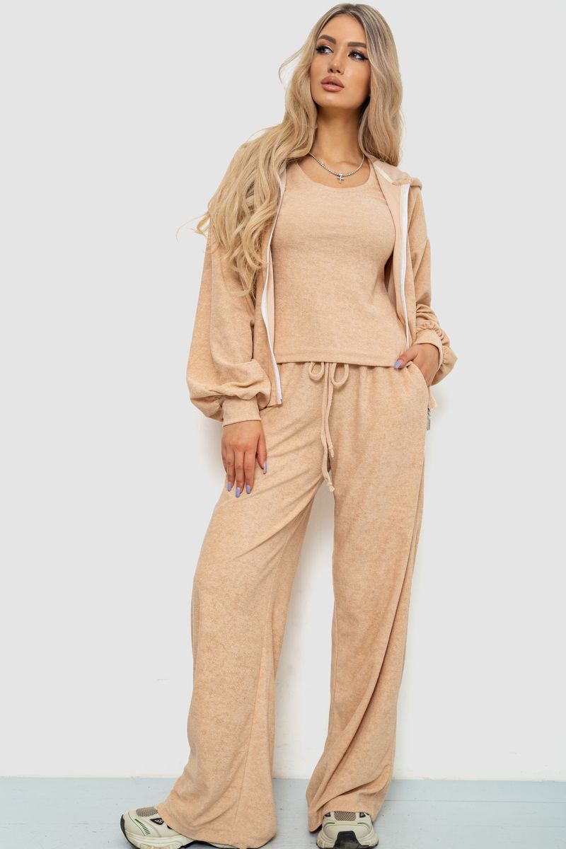 Спорт костюм женский махровый тройка