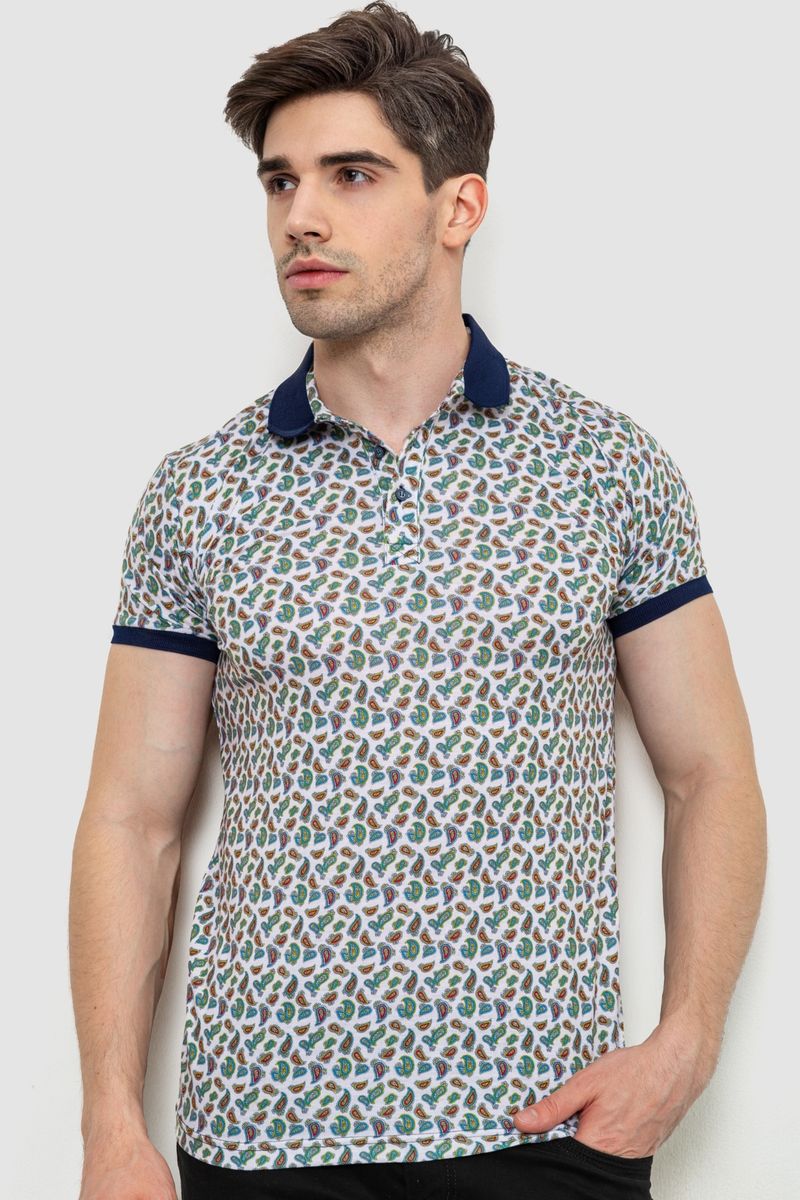 Поло мужское с принтом