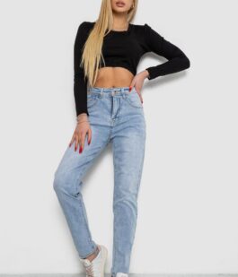 Джинсы женские тонкие летние, цвет голубой, 244R8615-1