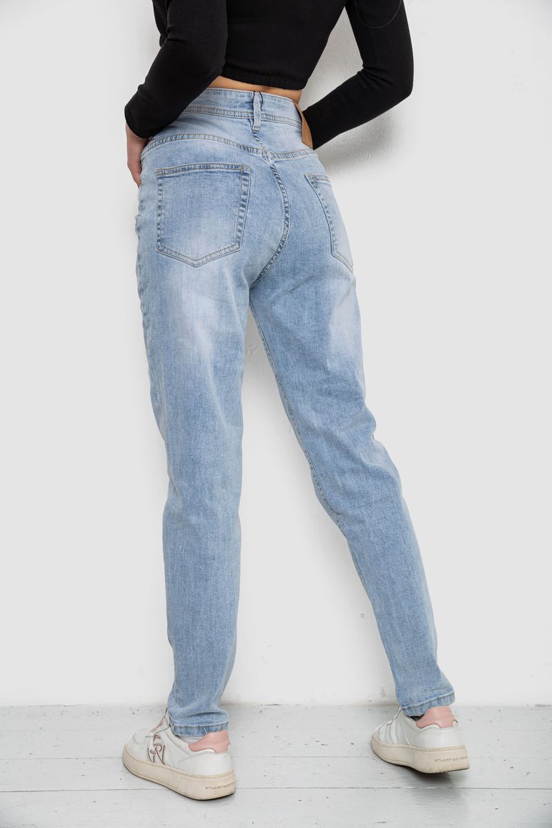 Джинсы женские тонкие летние, цвет голубой, 244R8615-1 — изображение 4