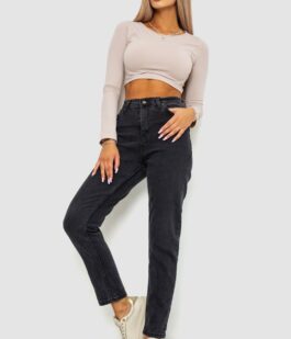 Джинсы женские, цвет черный, 244R163-449