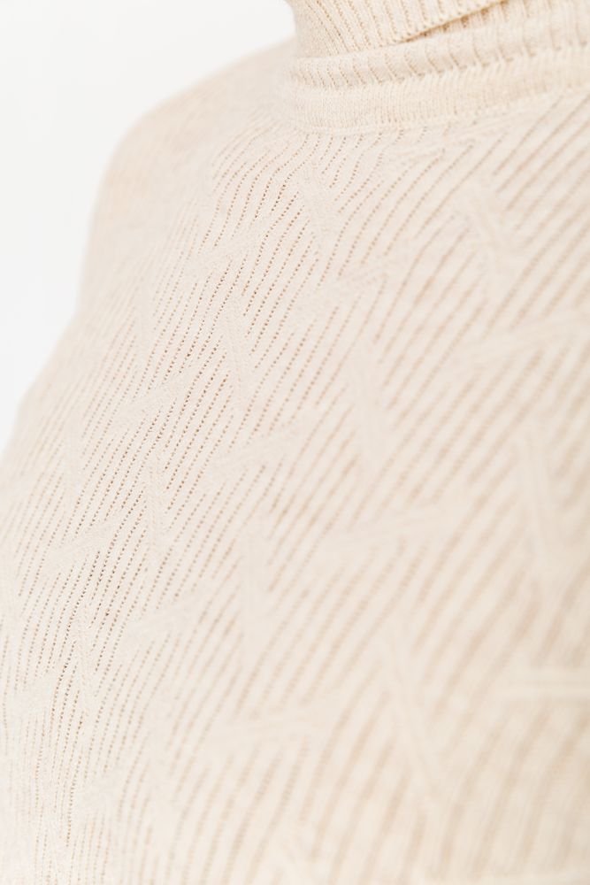 Свитер-гольф мужской, цвет светло-бежевый, 161R892 — изображение 5