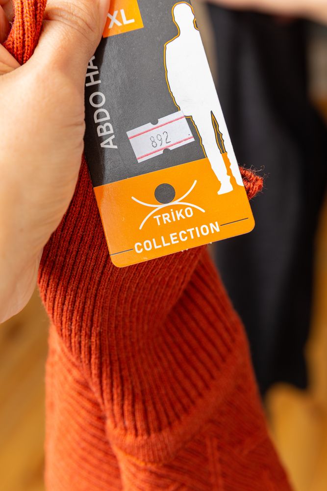 Свитер-гольф мужской, цвет терракотовый, 161R892 — изображение 6