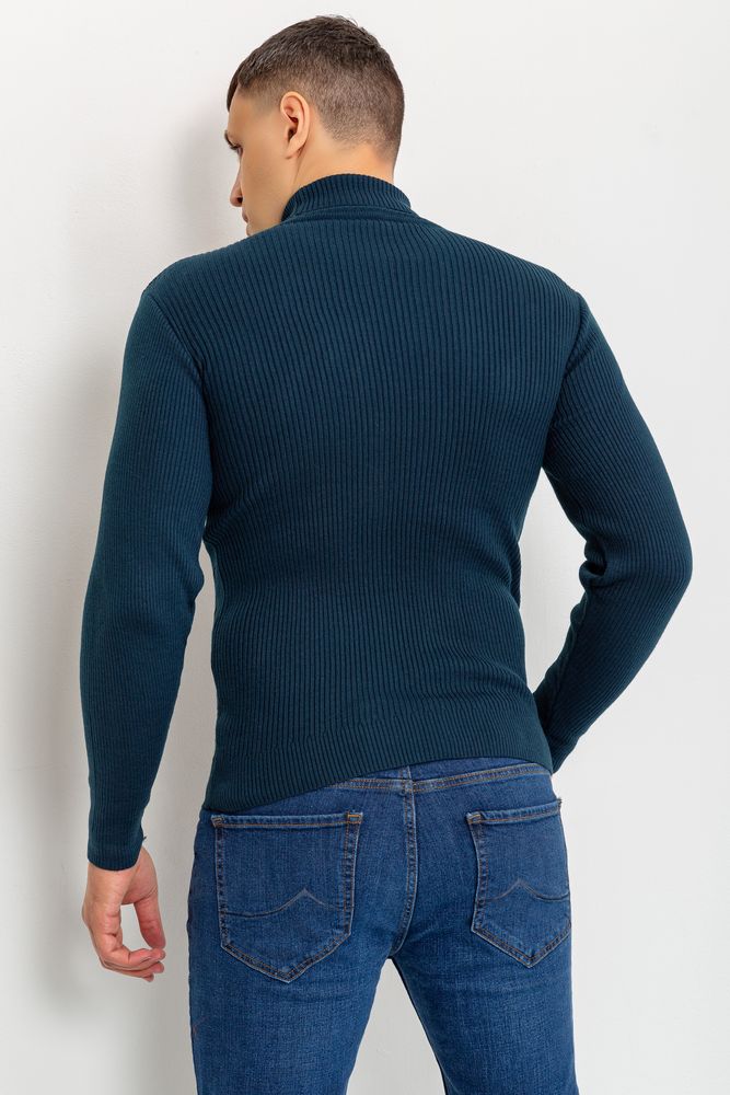 Свитер-гольф мужской, цвет джинс, 161R892 — изображение 5