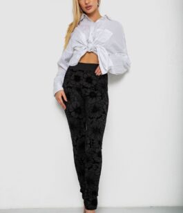 Лосины однотонные, цвет черный, 238R327-3